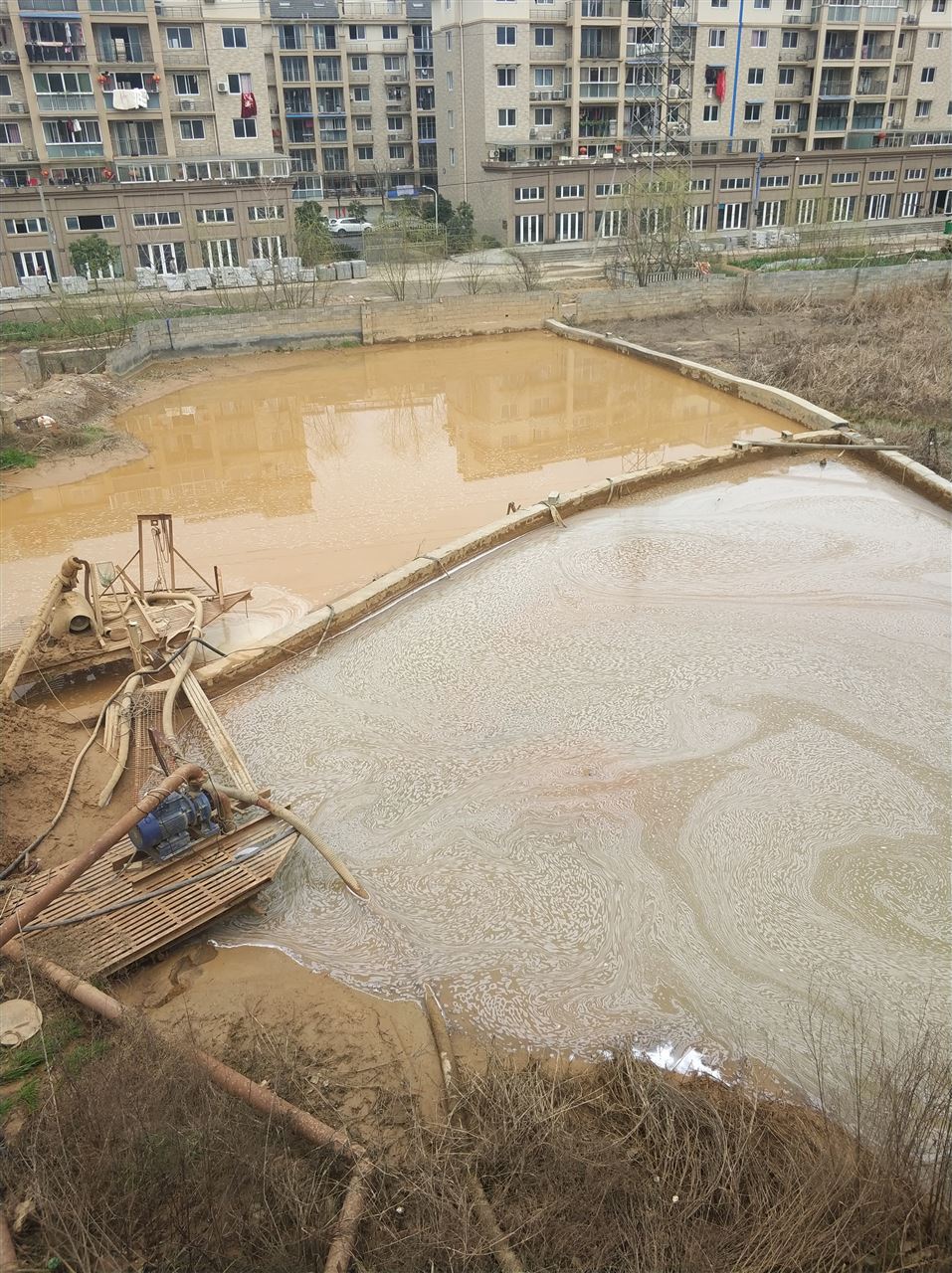 牡丹沉淀池淤泥清理-厂区废水池淤泥清淤