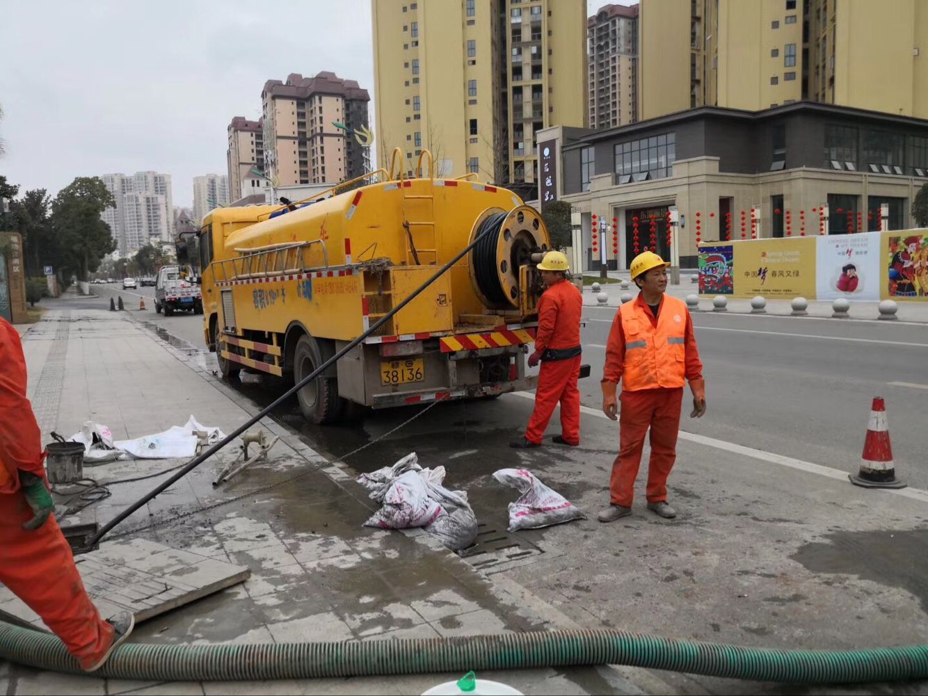 牡丹排污管道清淤-管道清洗